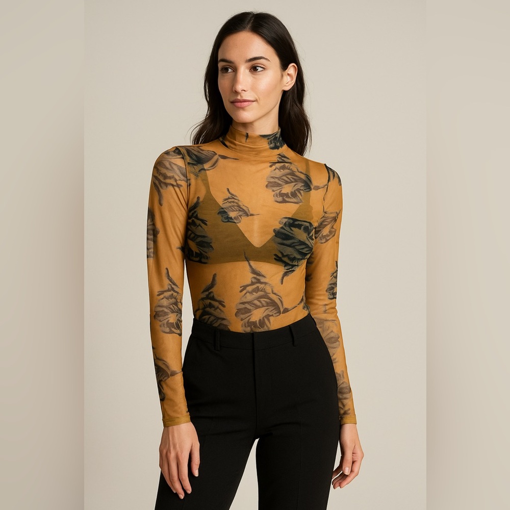 Floral sheer jacket, size s